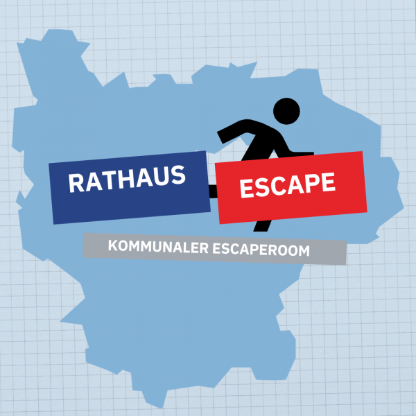 Landkarte des Landkreises Ansbach mit dem Titel Rathaus Escape